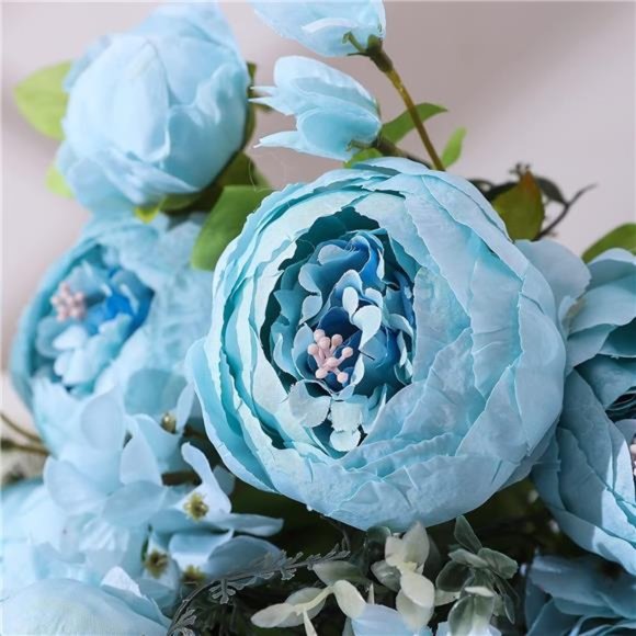 Artificial Peony Silk Flowers Fake Flowers Vintage Wedding Home Decoration - Picture 2 of 5